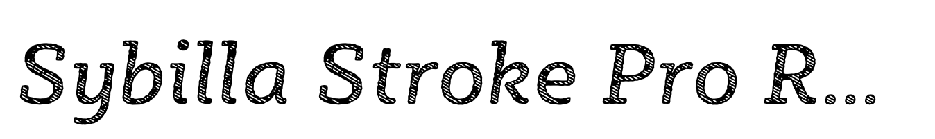 Sybilla Stroke Pro Regular Italic
